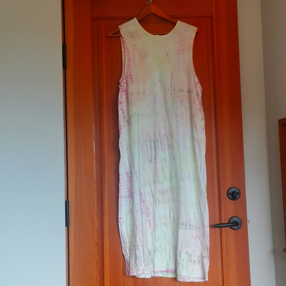 Lacausa tie dye cotton dress